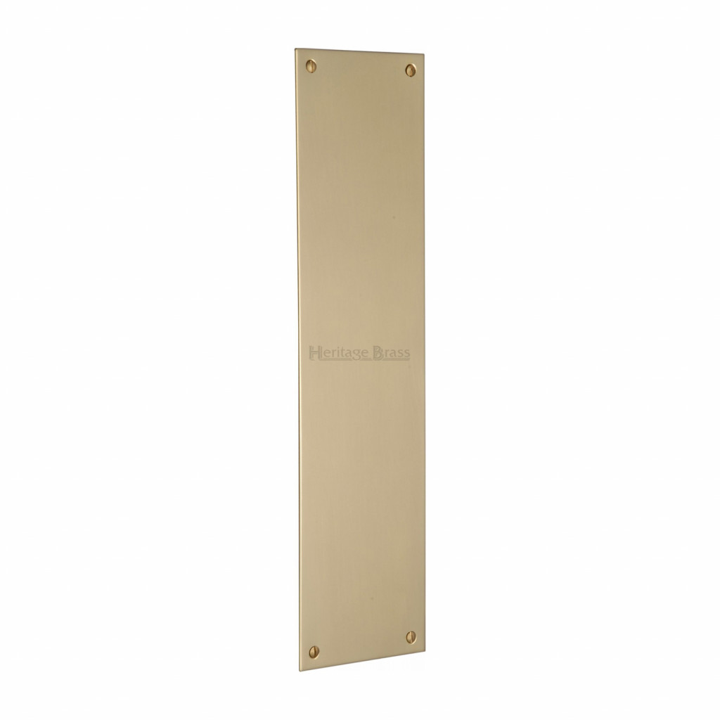 M Marcus Heritage Brass Flat Finger Plate 305mm x 76mm